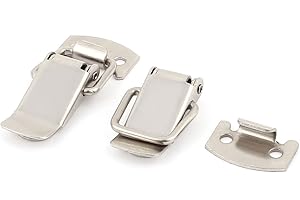 UXCELL Sourcingmap 4.5cm Box Case Stainless Steel Spring Draw Toggle Latch Catch 2Pcs