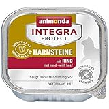 animonda Integra Protect Harnsteine mit Rind | Spezial Katzenfutter | Nassfutter zur Vorbeugung eines Harnweginfekts (16 x 100 g)