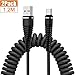 Produktbild VIUME USB C Kabel Spiralkabel Feder Flexkabel Ladekabel Datenkabel Type C Kabel für Samsung Galaxy Note 8/S8 , HUAWEI P10, Google Pixel, LG G5, HTC 10, Nexus 5X/6P und andere Typ C Geräte Neu