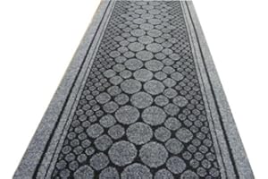 IMPERIAL STUDIOS Carpet Hallway Runner Anti Slip Entrance Matting Kitchen & Living Room Sturdy Washable & Lightweight Custom Length Narrow Rug Runner Non-Slip Rubber (5 Ft, Pembridge)