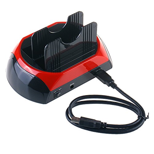 WANLONGXIN WLX-876U3-J USB 3.0 zo SATA Dual Bay Externe Festplatte Docking-Station mit Offline-Klon-Funktion, für 2.5 3.5 Zoll Festplatte SSD SATA I / II / III Bis zu 2 x 8TB - 8