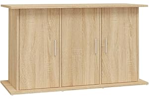 vidaXL Aquariumständer, Aquarium Unterschrank mit viel Stauraum, Aquarium Tisch mit Stabiler Oberplatte, Aquariumschrank Aquarium Halter, Sonoma Eiche Holzwerkstoff