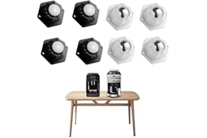 SVOCK 8 sztuk rolek kulkowych do mebli, płaskie, czarno-białe, rolki do klejenia urządzeń kuchennych, małe rolki do mebli, ekspresów do kawy, pudełka do przechowywania, doniczki na kwiaty