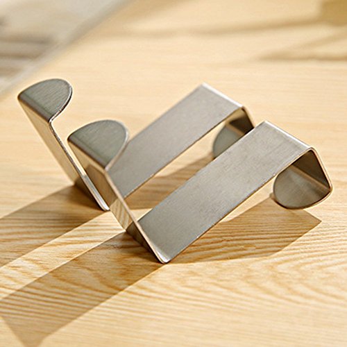 SKR Türhaken 4 teilige,optimale Dinge für Geschirre Handtuch Kleidung,Edelstahl - 5