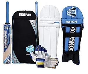 CW Smasher Right Handed Cricket KIT for Boys Kid Age 5-7 Year Full Cricket KIT Size 3 with BAT Leg Guards Right Hand Batting Gloves Club Practice KIT