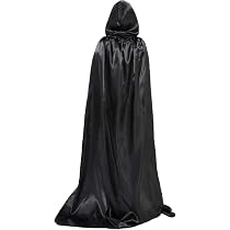 Manolyee Mantello Con Cappuccio Unisex: Lungo 150 Cm Per Cosplay E Halloween, 100% Poliestere - copertina