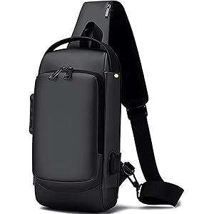 Walizza Lifestyle Backpack for Men & Women– Crossbody Sling Bag for Travel, Cycling & Hiking | Waterproof Shoulder Bag with Compartment and Zipper Pockets