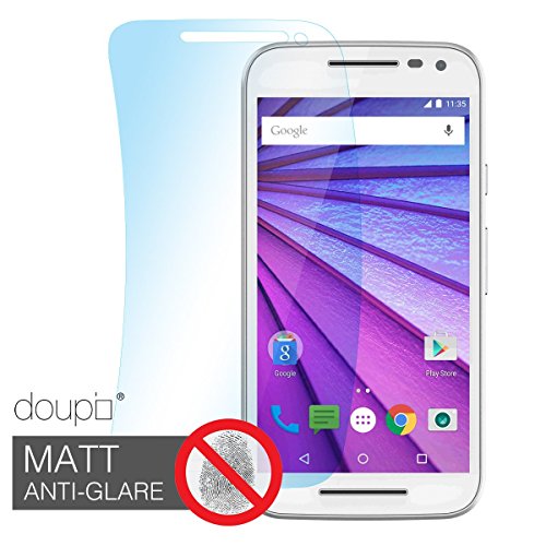 doupi 3x UltraThin fein matte Schutzfolie für Motorola Moto G ( 3Gen. ) G3 matt entspielgelt optimiert Display Schutz (3x Folie in Packung) G3 - 2