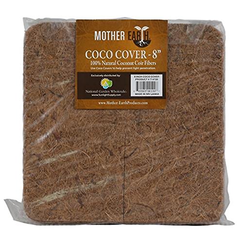 Mother Earth Products Madre Tierra Coco Covers - 8 "(10/Unidades)