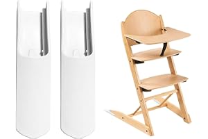 2-pack insatser för Stokke Tripp Trapp barnstol, halkfria förlängda benskydd, tipp-skyddstillbehör, säkerhet och komfort
