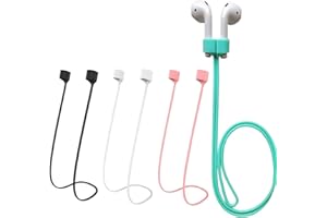 QOZJI Confezione da 4 cinturini magnetici anti-perdita, cinturini magnetici super resistenti, auricolari wireless anti-perdita cinturini per esercizi cablati e auricolari wireless in silicone anti-perdita