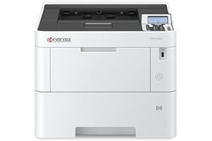 KYOCERA ECOSYS PA4500x Monochrome Laser Printer, 47 ppm, 600 x 600 dpi and Up to Fine 1200 dpi, 600 Sheet Tray, 100 Sheet MPT, Duplex, 5 Line LCD w/Hard Key Panel, Gigabit Ethernet, USB, 512 MB