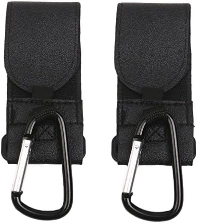 YOUBETTER Buggy Pram Pushchair Stroller Metal Clip Hooks for Hanging 2pcs Black