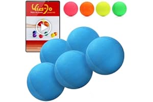 Juggle Dream 5X Pro Thud Jonglierbälle - Set mit 5 professionellen Jonglierbällen mit kostenlosem Online-Lernvideo, für Anfänger und Experten (Blau)