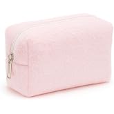 Peluş Yumuşacık Makyaj &Ccedil;antası - Kozmetik Organizeri (Pembe)