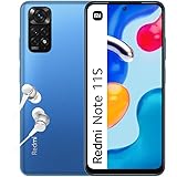 Xiaomi Redmi Note 11S, smartphone + hörlurar, 6 + 64 GB mobiltelefon, 6,43 tum 90 Hz FHD AMOLED Dotskärm, MediaTek Helio G96,