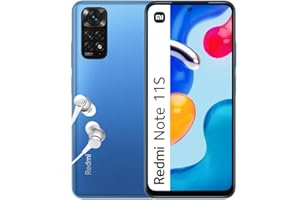 Xiaomi Redmi Note 11S - Smartphone 6+64GB, Écran 6.43” 90Hz FHD+ Amoled Dotdisplay, MediaTek Helio G96, Caméra 108MP Pro, 5000mAh, Bleu Crépuscule