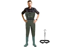 ‎ANSOBEA Ansobea Wathos Herren und Damen Wasserdichte Anglerhosen aus 70D Nylon PVC und Neopren für Angeln, Bauernhöfe und Bauarbeiten