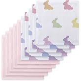 DEUX LAPINS% 100 Pamuk Rainbow Lapin & Innocent Pink 10`lu M&uuml;slin Ağız Bezi Paketi CLOTHMP2017-P