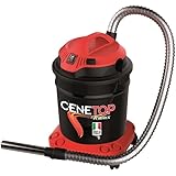 RIBIMEX - Aspiracenere elettrico Cenetop con pulizia filtro, 18 L, 1200 W - PRCEN012