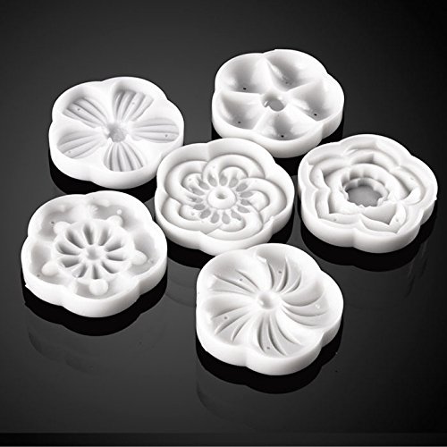 Moon Kuchen Form mit 6 Briefmarken – Mid Autumn Festival DIY Dekoration Press 50 g, Cookie, Briefmarken, Kuchen Cutter Form, Cookie Press - 5