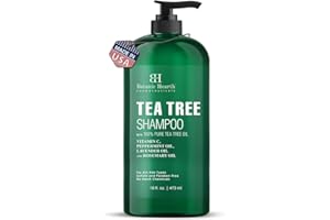 Botanic Hearth Teebaum-Shampoo (Tea Tree Shampoo), Vitamin C, Pfefferminze, Lavendel- und Rosmarinöl, bekämpft Schuppen und trockene Kopfhaut, 16 fl oz