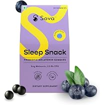 Sova Sleep Snack | Sugar Free Probiotic Melatonin Gummies | Deep ...