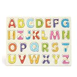 Material: madera. Juguete infantil XuBa New Kid con alfabeto ABC, rompecabezas de madera, juguete para niños temprano