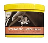  Lederfett mit Bienenwachs, 500 ml Lederreiniger Polsterreiniger, für Schuhe, Handtaschen, Sättel und alle Glattleder Arten