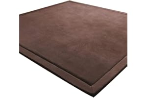 LEHOUR Tappeto di Velluto Corallo Ispessimento per Bambini Coperta strisciante Tappeto Morbido per Bambini Tatami Tappetino Antiscivolo per Bambini (Caffè, 200 * 250CM)