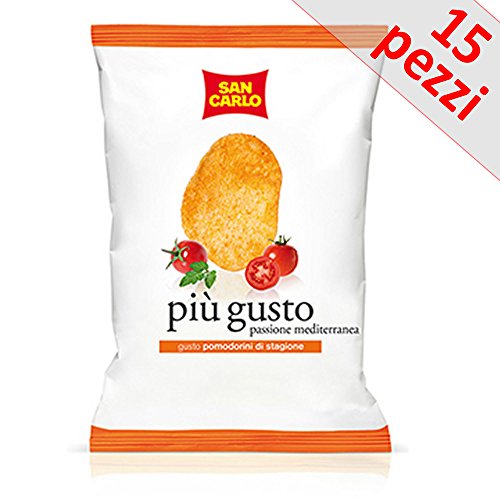 PATATINE SANCARLO PIU' GUSTO POMODORINI GUSTOSE PZ