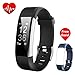 Produktbild Fitness Armband Uhr mit Pulsmesser,iPosible Aktivitätstracker Wasserdicht Fitness Tracker Schrittzähler Herzfrequenzmonitor Smart ArmbandUhr Pulsuhren Schlafmonitor,GPS für Damen Herren iPhone Android