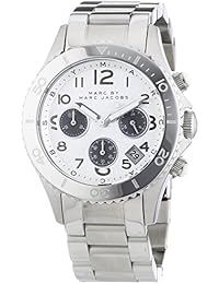 Marc by Marc MBM3155 - Reloj cronógrafo de cuarzo para hombre con correa de acero inoxidable, color plateado