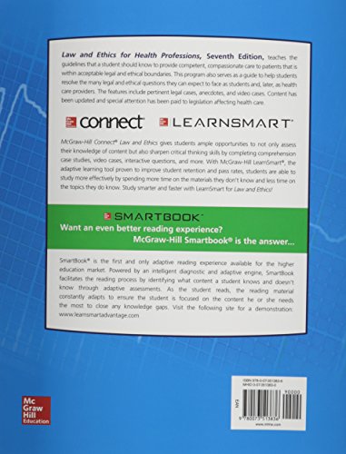 Law and Ethics for Health Professions with Connect Access Card