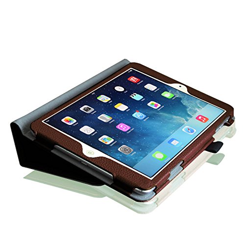 Fintie Apple iPad mini 1 / 2 / 3 Hülle – Slim Fit Foilo Kunstleder Schutzhülle Tasche Etui Case Smart Cover mit Auto Schlaf / Wach, Standfunktion für iPad mini 3 / 2 / 1 , Braun - 8