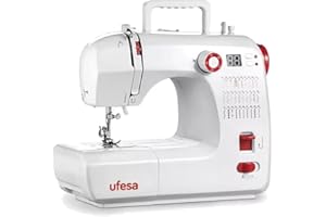 Ufesa SW3003 Sewing Machine 30 Stitch LCD Display 2 Speed Sewing Light Pedal Manual Switch 12V Power