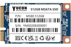 YUCUN MSATA III Disco Duro sólido Interno de Estado sólido 512GB SSD