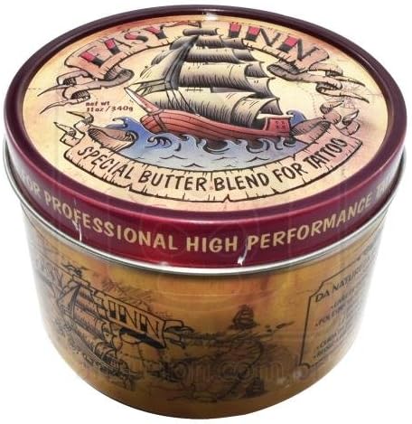 Tattoo Aftercare - Easy Inn Butter - 100% Natural - During &amp; After New Tattoos - Reduces Irritation &amp; Swelling of the Skin (12g Tin - Single)