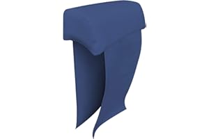 extroitaly SKIPPER BLU POGGIATESTA IN ECOPELLE cm.50 x 13 – fasce cm.65 x 39 – CERNIERA SUL FONDO PER SFODERABILITA' TOTALE – DOPPIA CUCITURA – INTERNO POLIURETANO MORBIDO -