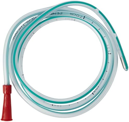 PENNINE HEALTHCARE RT-2118 PENNINE RYLES TUBE WITH METAL TIP X-RAY OPAQUE 18CH internal diameter 6.00 mm (Pack of 10)