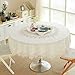 Produktbild American Country Spitze bestickt Tischdecken Tisch rund Kaffee Tischdecke Tischdecken Handtücher Platzsets Tischset Untersetzer, Baumwollmischung, 5118 white, 150 round (60~110 round table)