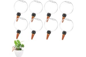 AODEJOY 8 Pcs 500ml Ball Shaped Automatic Watering Device, Plant Watering Globes, Glass Water-ing Spike, Portable Lazy Water-ing Foreign Device, Water Dripper Globes for Home Indoor Outdoor Balcony Dormitory
