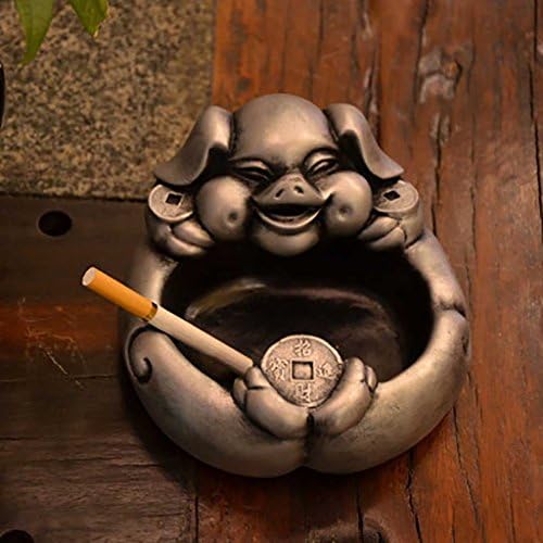 SKY LIGTING Retro cornucopia Lucky Pig Ashtray creative boyfriend birthday gifts Decoration personalized desk accessories ( Color : #20 )