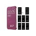 Produktbild HTC One M9 hülle, Ordica DE®, Schutzhülle Für HTC One M9 Protective Wallet Book Case Cover DOT VIEW Design Cover - Farbe Lila - Flip Case Warenzeichen kompatibel