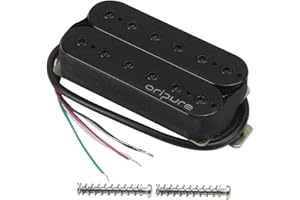 OriPure Pastillas Humbucker Alnico 5 Pastilla de puente de guitarra eléctrica 8.8K, negro