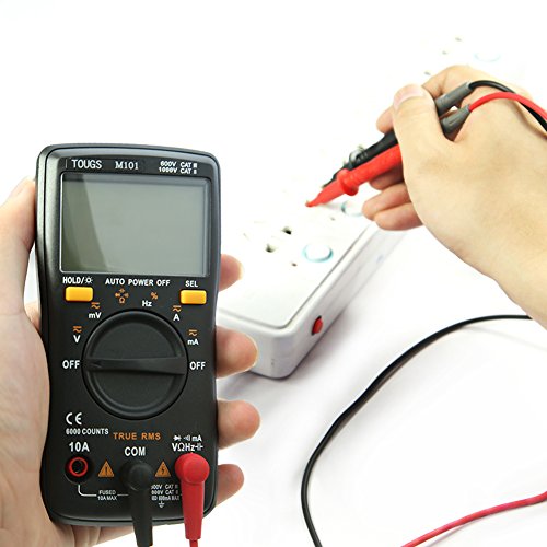TOUGS M101 True-RMS Digital Multimeter Autorange 6000 Counts Elektrischer Tragbar Multi Tester mit LCD Hintergrundbeleuchtung - 9
