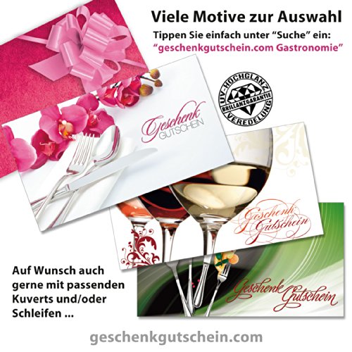 100 Stk. Geschenkgutscheine für Restaurants, Gasthäuser, Gaststätten G1289 - 2