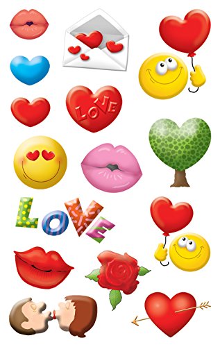 Avery 56094 Deko  Emoticon Love  material de papel  2 hojas  30 Etiqueta