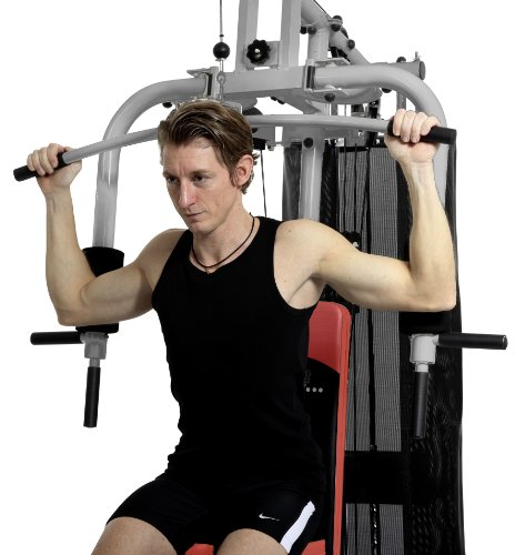 Christopeit Multistation Fitness-Station SP 20 XL, schwarz/weiß/rot, 145 x 115 x 200 cm, 1386 - 4
