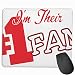 Produktbild Ich Bin Theis Nummer eins Fan Baseball Basketball Sport Qualität Komfortable Game Base Mauspad mit genähten Kanten Größe 11,81 * 9,84 Zoll